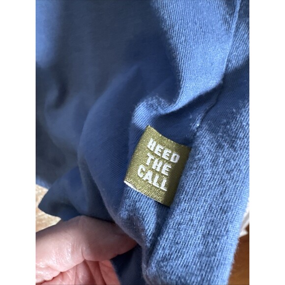 Howler Bros Men's Small Pocket T Shirt  Blue Graphic Print Double Side - Picture 3 of 5